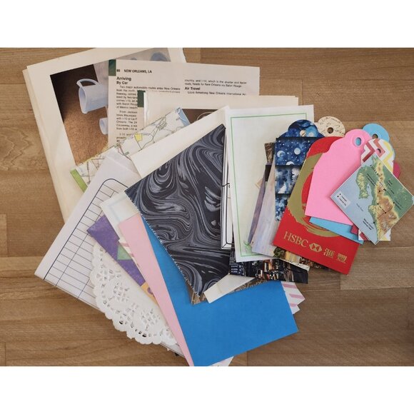 70 + Pcs Junk Journal Scrapbooking Destash Supplies Mixed Paper Bundle - Picture 9 of 9